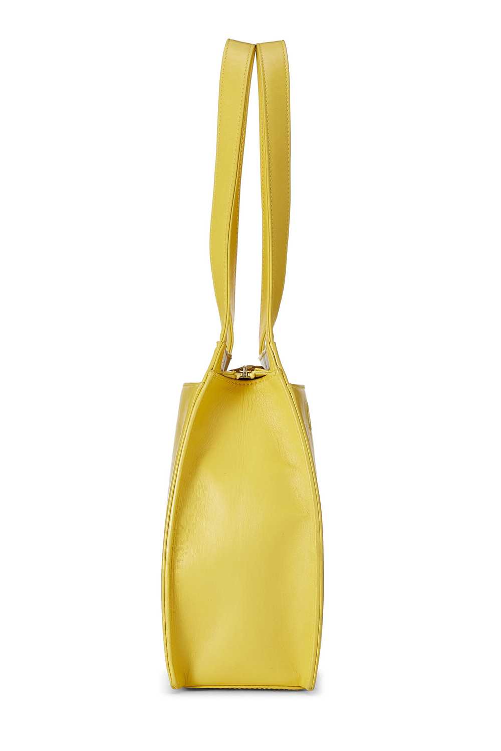 Yellow Lambskin Shoulder Bag - image 3