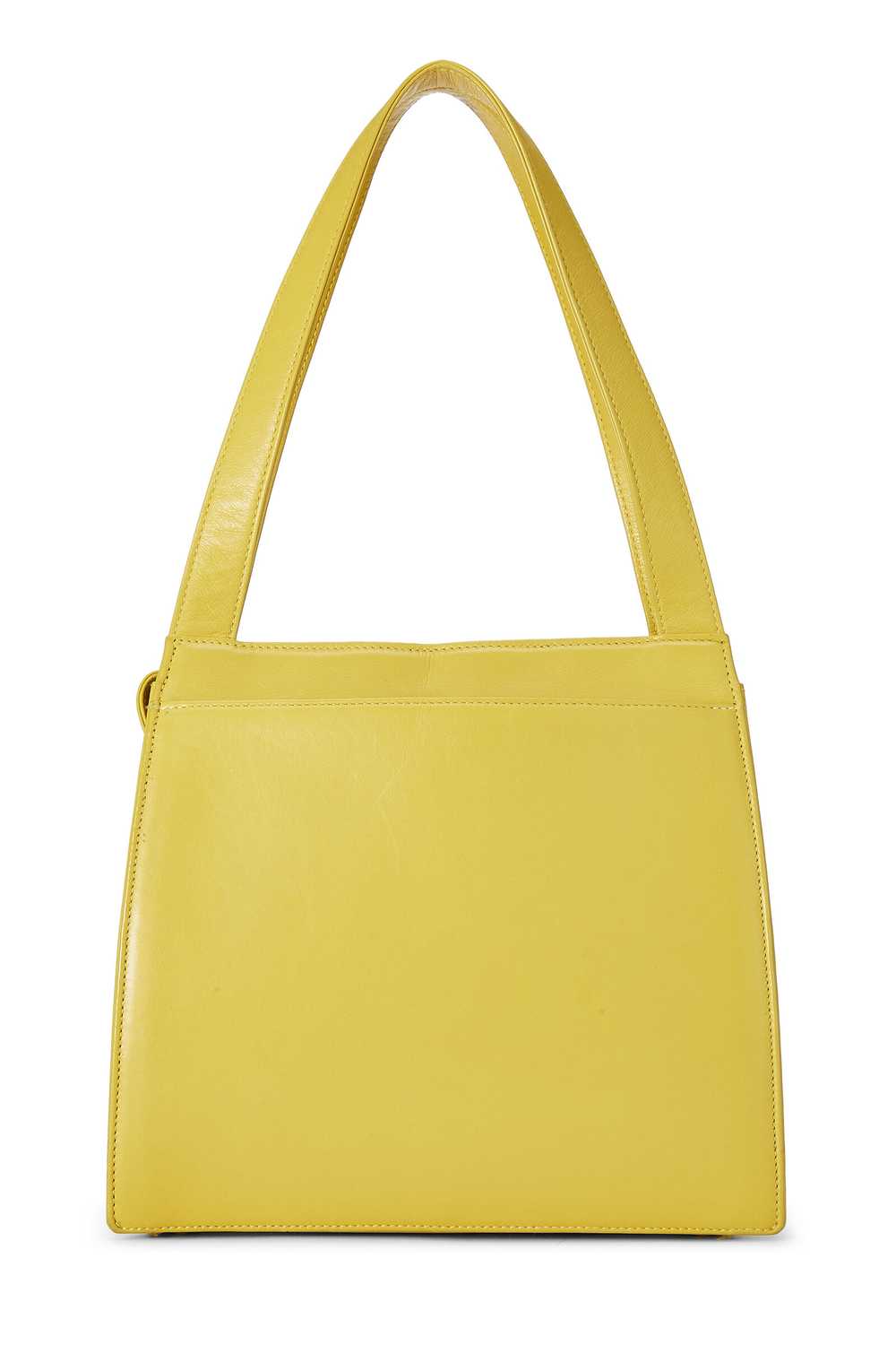 Yellow Lambskin Shoulder Bag - image 4