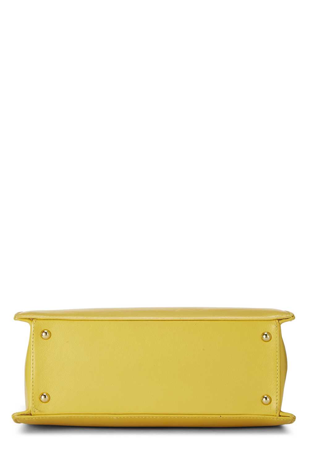 Yellow Lambskin Shoulder Bag - image 5