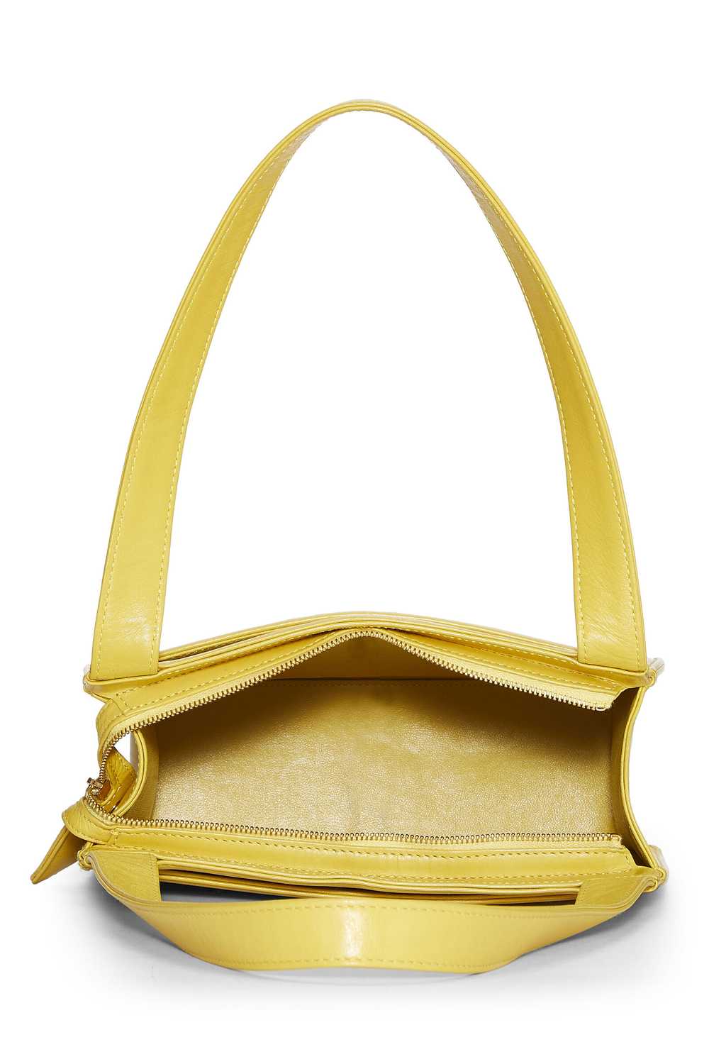 Yellow Lambskin Shoulder Bag - image 6