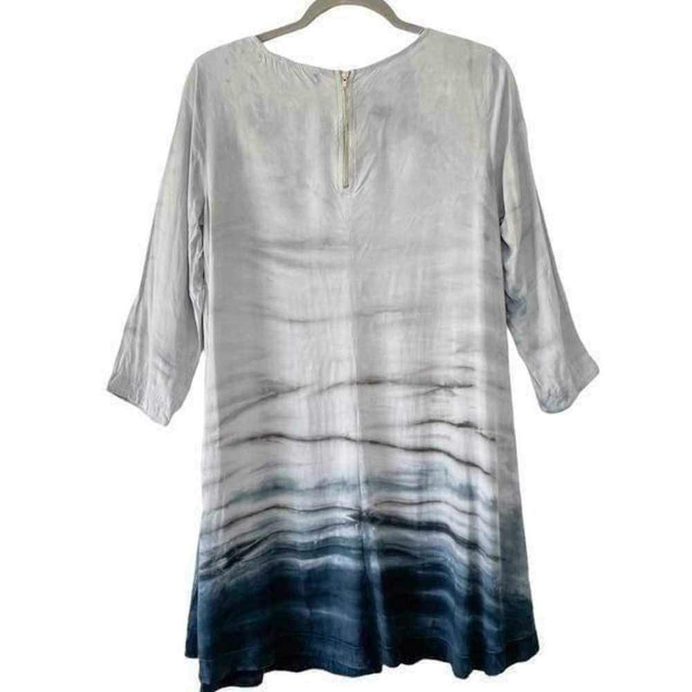 Michael Stars watercolor print back zipper tunic … - image 2