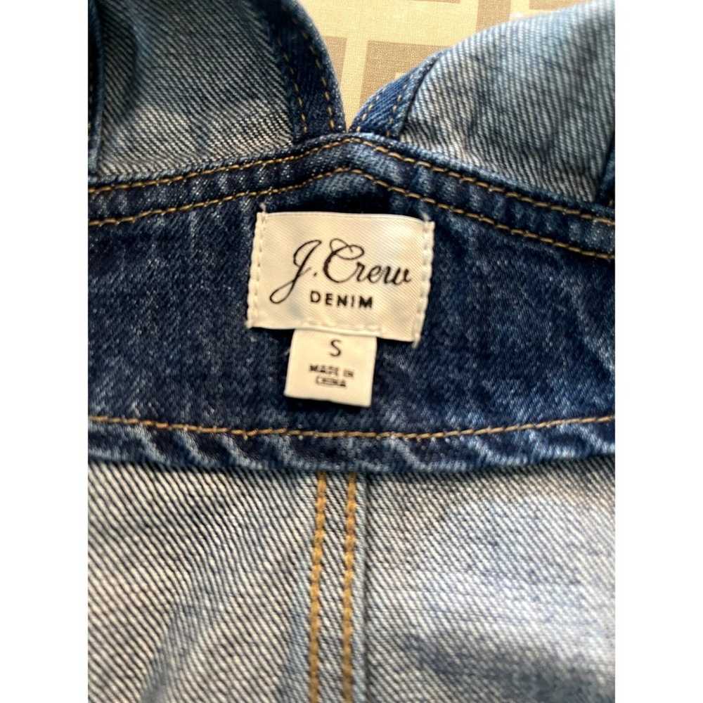 J.Crew Denim Overalls small - image 6