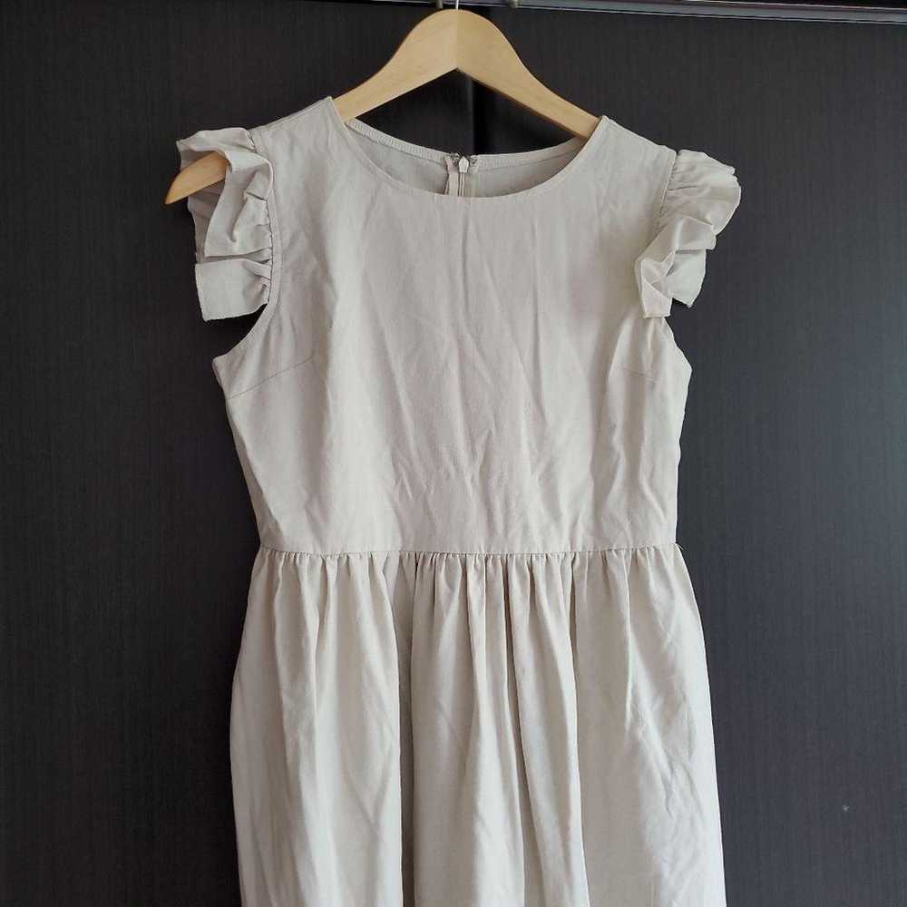 Birthday Bash Clione Frill One-piece Linen Blend … - image 2