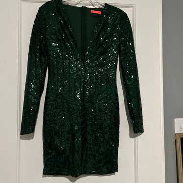 Green sequins Dress - image 1