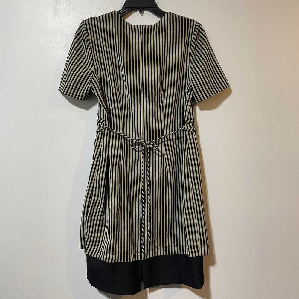 Miss Dorby Womens Size 8 Dress Short Sleeve Black… - image 3