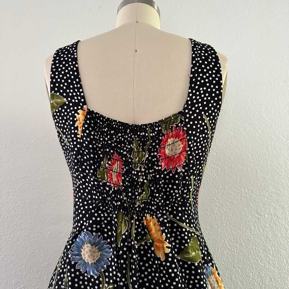 vintage 90s floral/polka dot dress - image 3