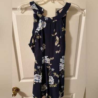 Floral halter romper size M