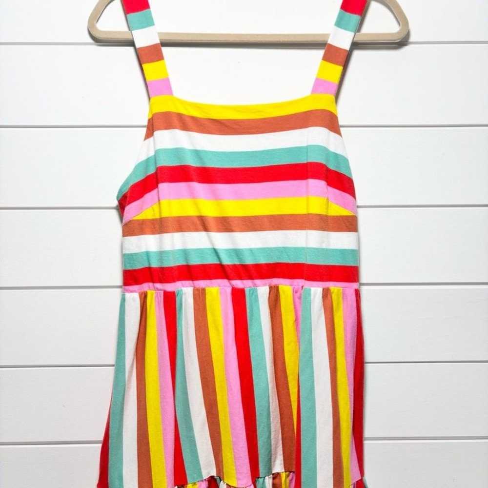 J. Crew Womens Dress Rainbow Striped Maxi Sleevel… - image 5