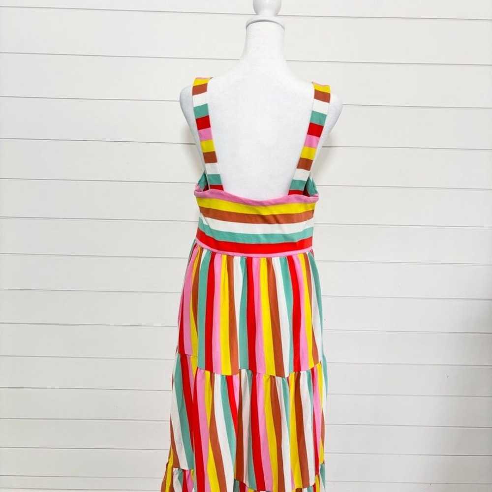 J. Crew Womens Dress Rainbow Striped Maxi Sleevel… - image 8