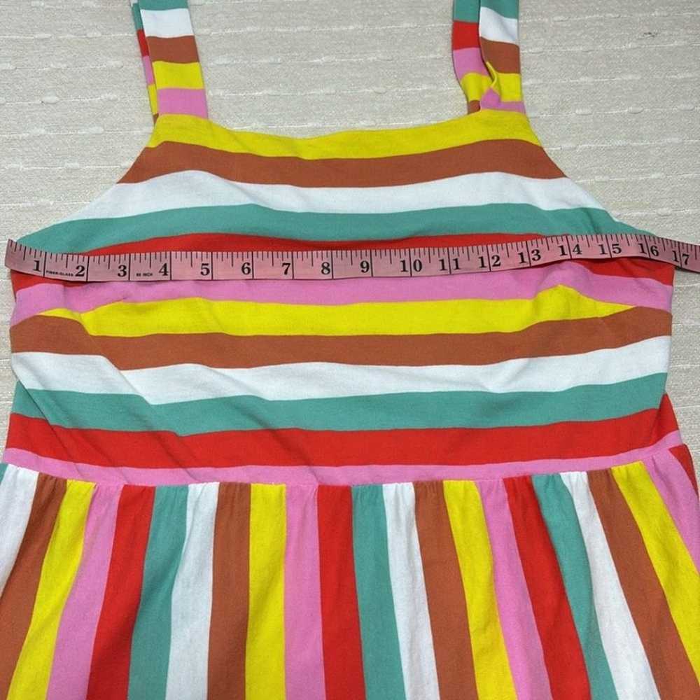 J. Crew Womens Dress Rainbow Striped Maxi Sleevel… - image 9