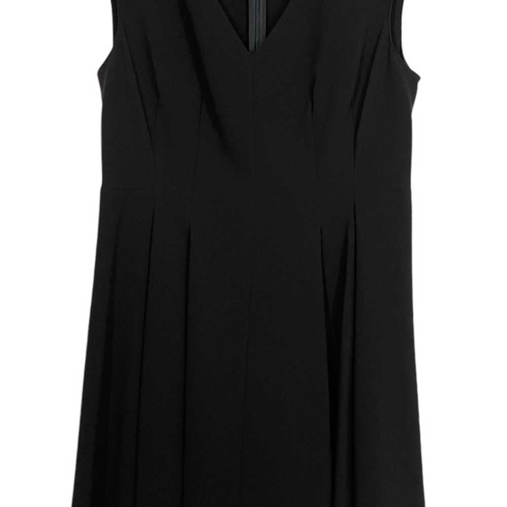 Theory Pleated Cap Sleeve Classic Crepe Dress A-L… - image 3