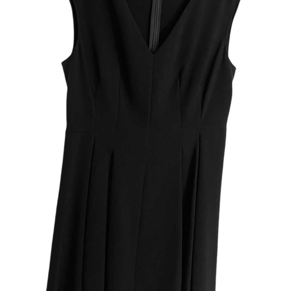 Theory Pleated Cap Sleeve Classic Crepe Dress A-L… - image 6