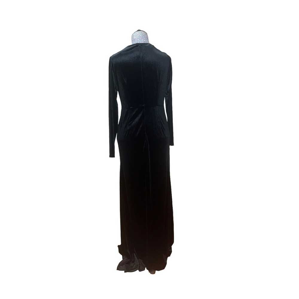 Ababalaya Velvet Dress Womens Size Medium Black L… - image 2