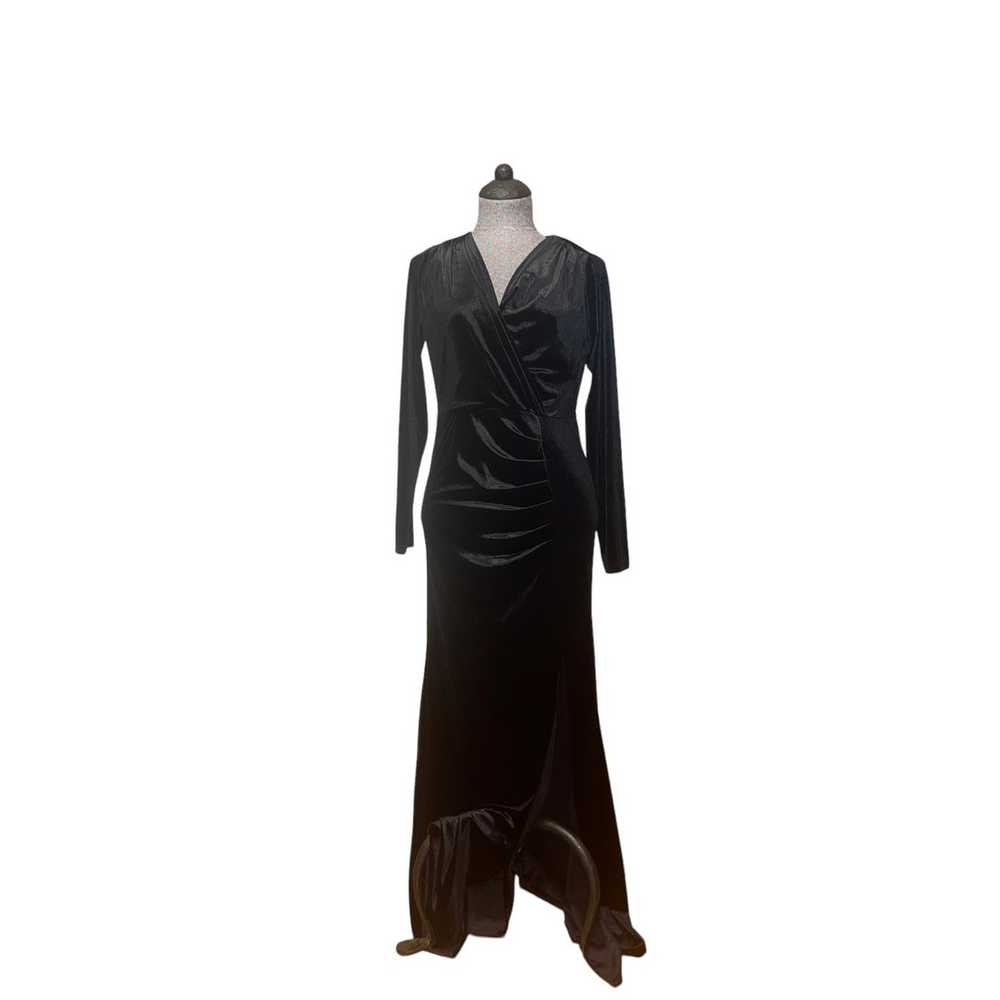 Ababalaya Velvet Dress Womens Size Medium Black L… - image 3