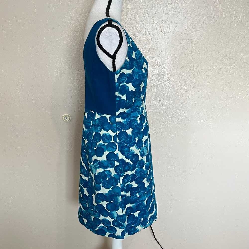 Tabitha Anthropologie Teal Print Sleeveless Cotto… - image 2