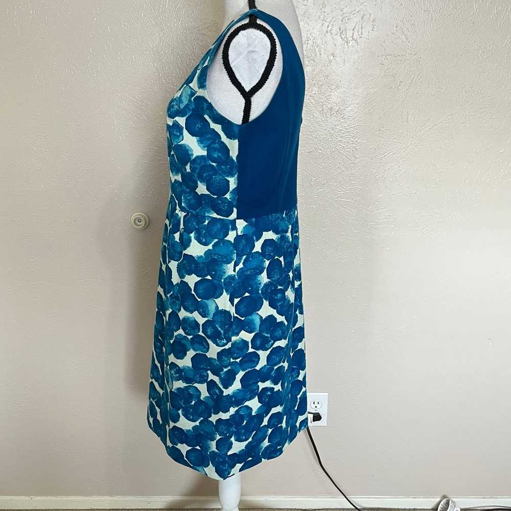 Tabitha Anthropologie Teal Print Sleeveless Cotto… - image 4