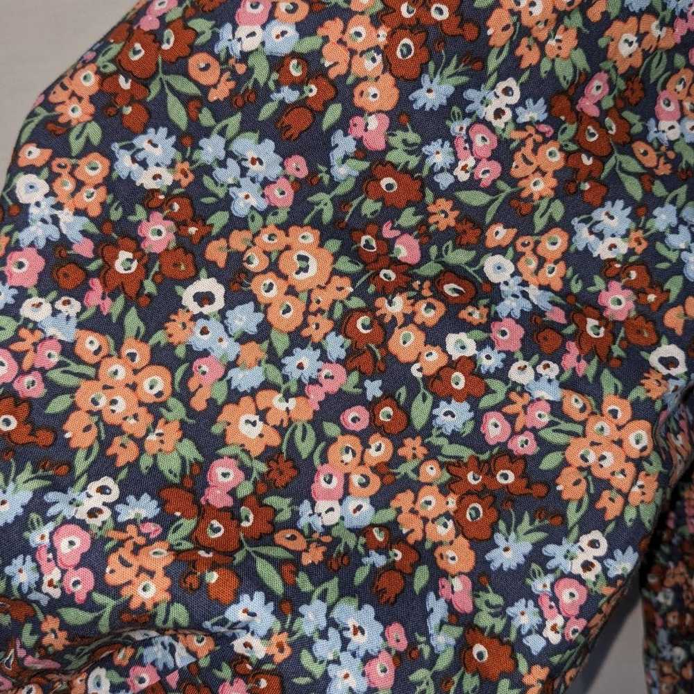 Mable 100% Cotton Floral Drop Waist Puff Sleeve M… - image 12