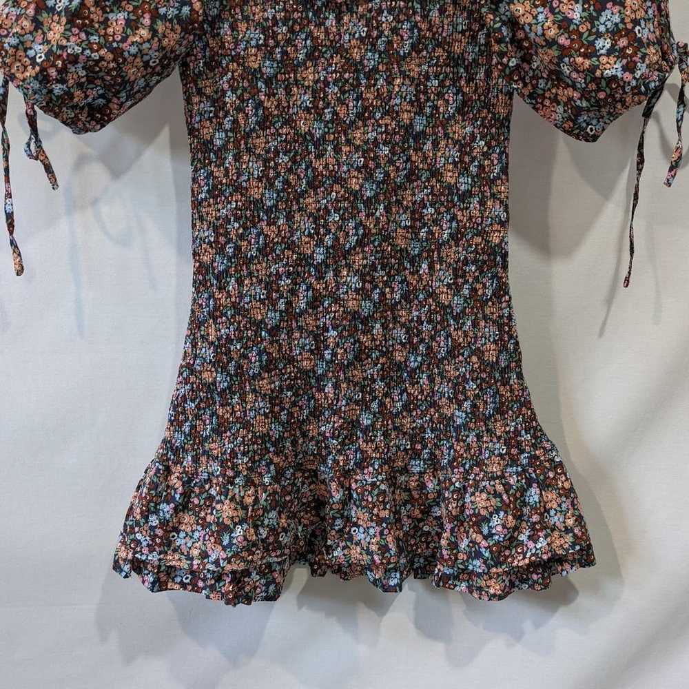 Mable 100% Cotton Floral Drop Waist Puff Sleeve M… - image 3