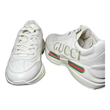 Gucci Rhyton leather trainers