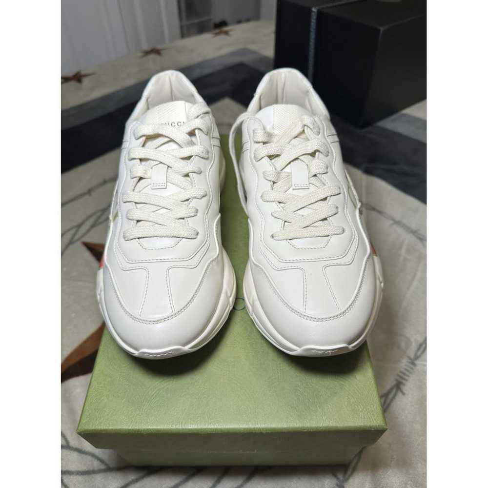 Gucci Rhyton leather trainers - image 8