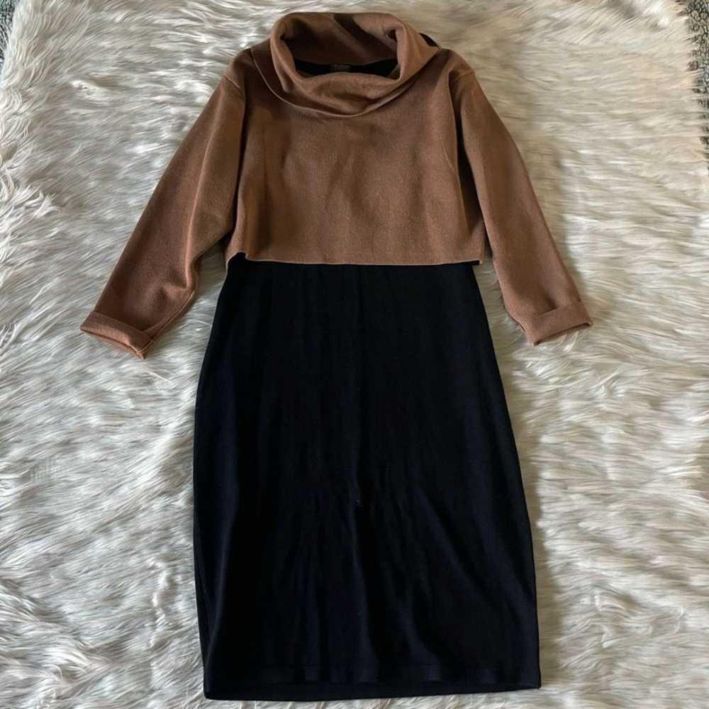 Taylor Layered Cowl Neck Sweater Dress - image 7