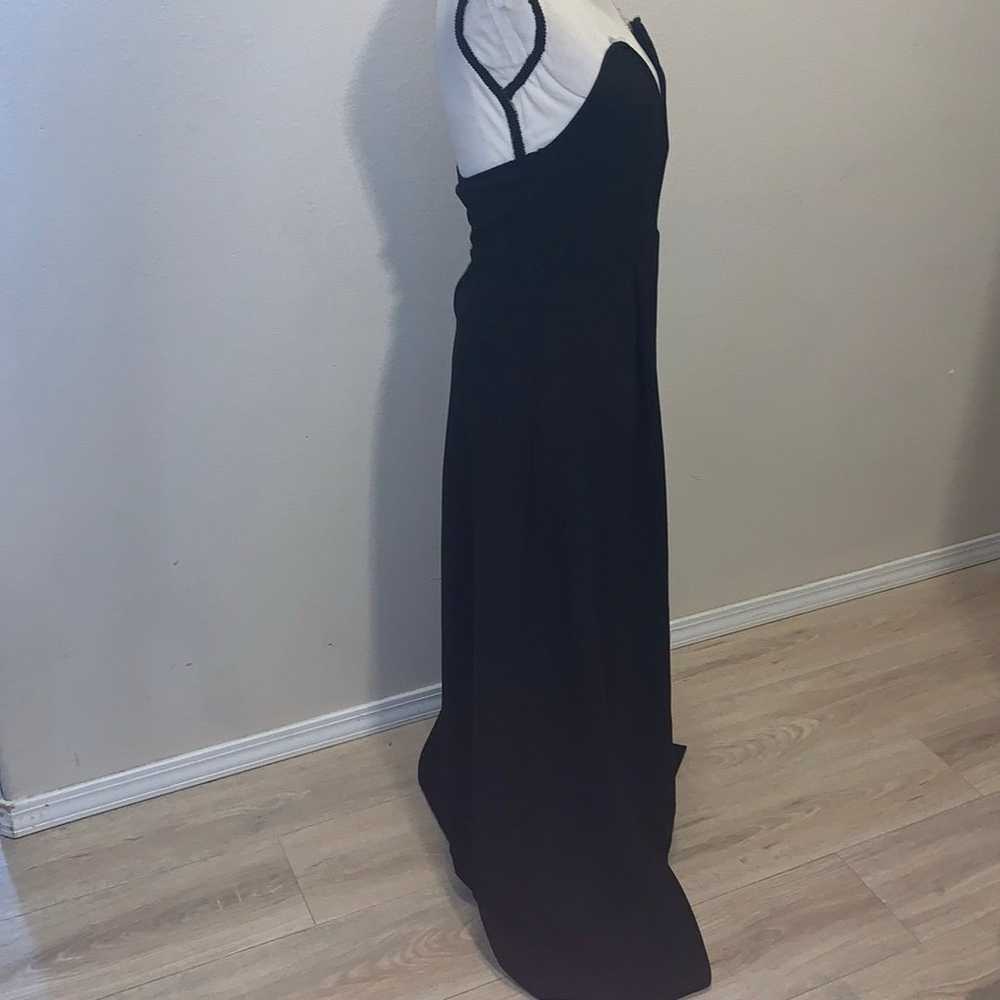 Black strapless evening dress with sweetheart nec… - image 7