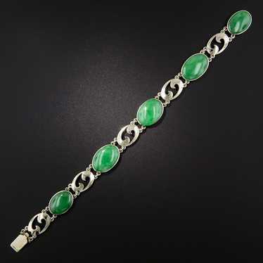 Vintage Natural Jade Bracelet - GIA