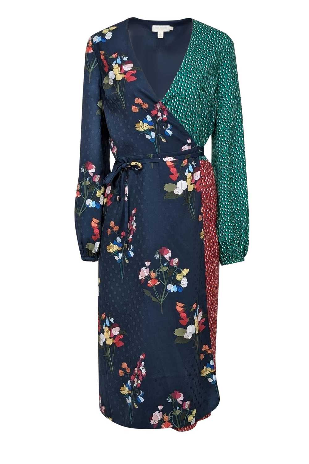 Ted Baker - Navy w/ Multi Color Floral & Green & … - image 1