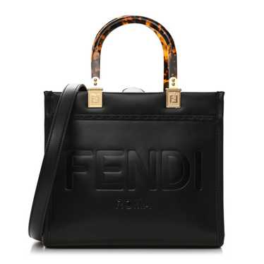 FENDI Vitello King Plexiglass Logo Embossed Small… - image 1