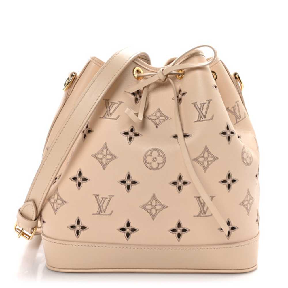 LOUIS VUITTON Calfskin Monogram Cutout Petit Noe … - image 1