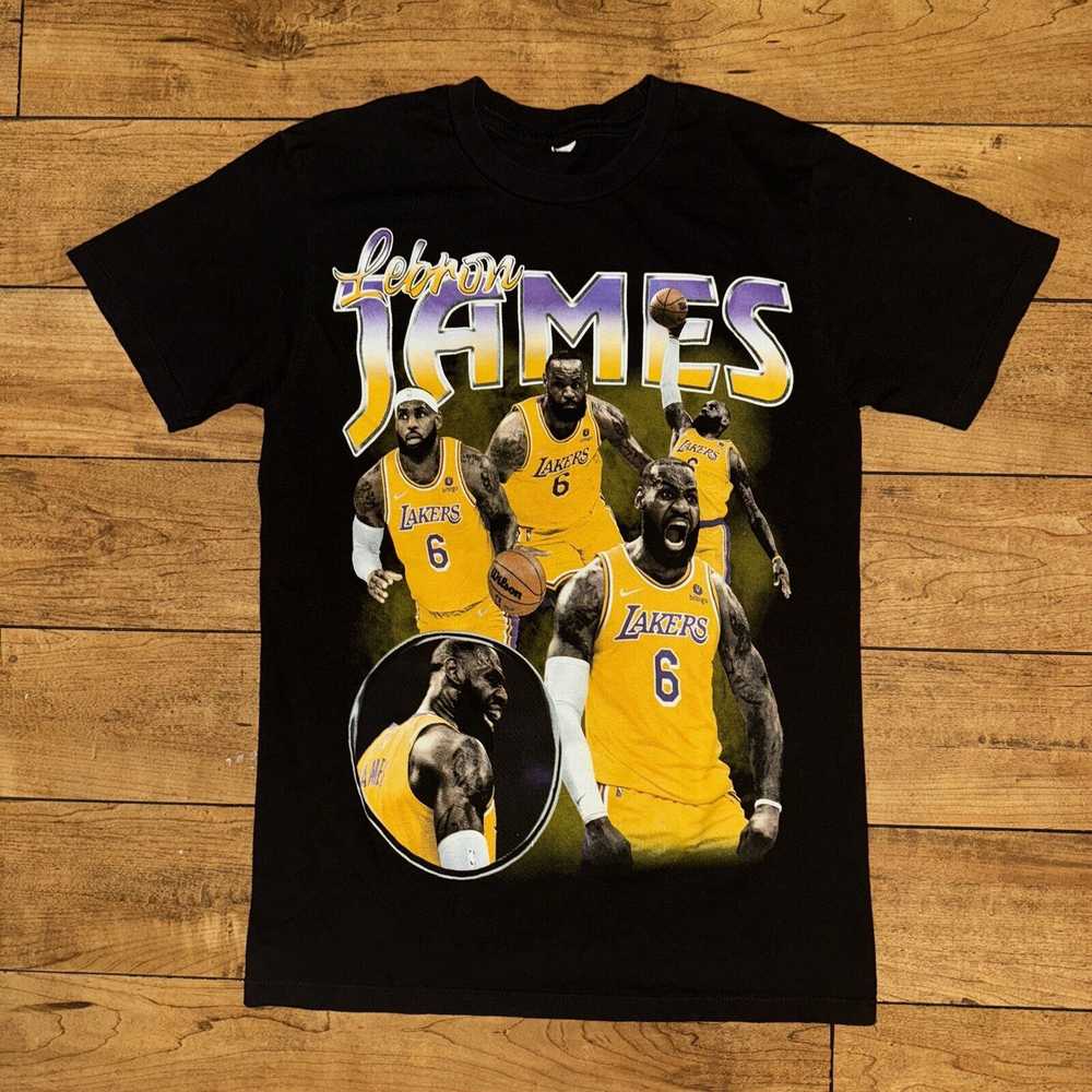 Band Tees × Rap Tees × Vintage Lebron James Laker… - image 1