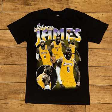 Band Tees × Rap Tees × Vintage Lebron James Laker… - image 1