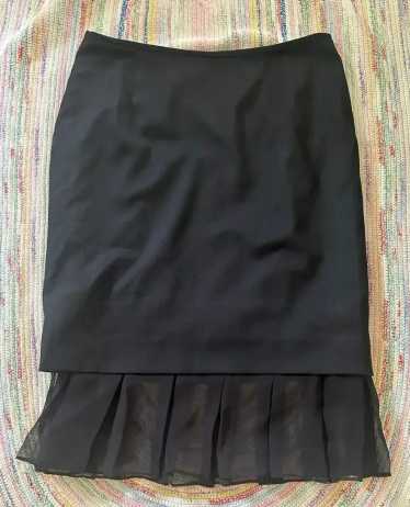 Douglas Hannant Black Mini Skirt with Ruffles (4) 