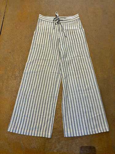 DŌEN Riviera Striped Raw Silk Pants (M) | Used,…