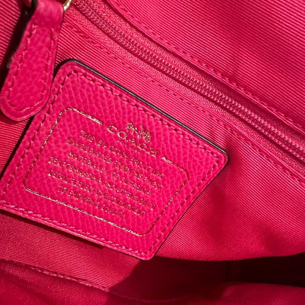 Coach Coach Mini Pink Ruby Crossgrain Leather Cro… - image 11