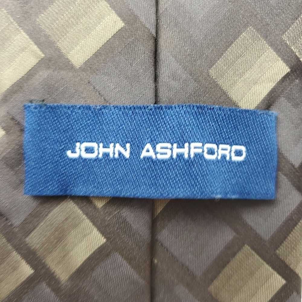 John Ashford John Ashford Polyester Brown Geometr… - image 3