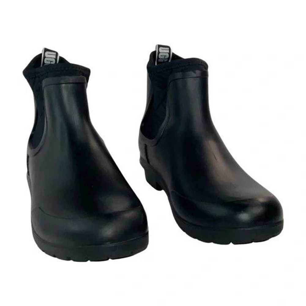 Ugg UGG Australia Chevron Black Rain Boots Size 9 - image 2