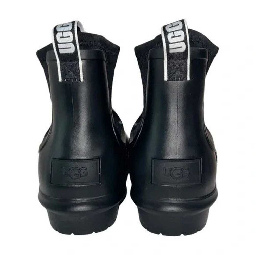 Ugg UGG Australia Chevron Black Rain Boots Size 9 - image 3