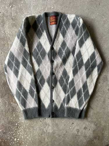 Sears × Vintage Vintage 70s Mohair Argyle Cardigan