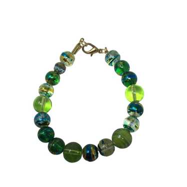 Other Women's Blue/Green Beaded Bracelet with Clas