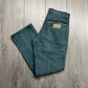 Vintage × Wrangler Vintage Wrangler 80s Green Pan… - image 1