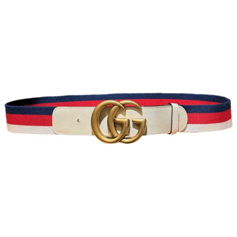 Gucci Gg Buckle cloth belt - image 1