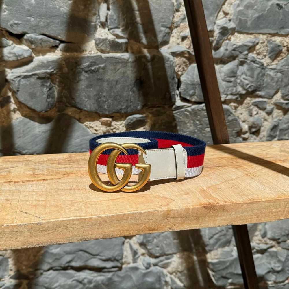 Gucci Gg Buckle cloth belt - image 4