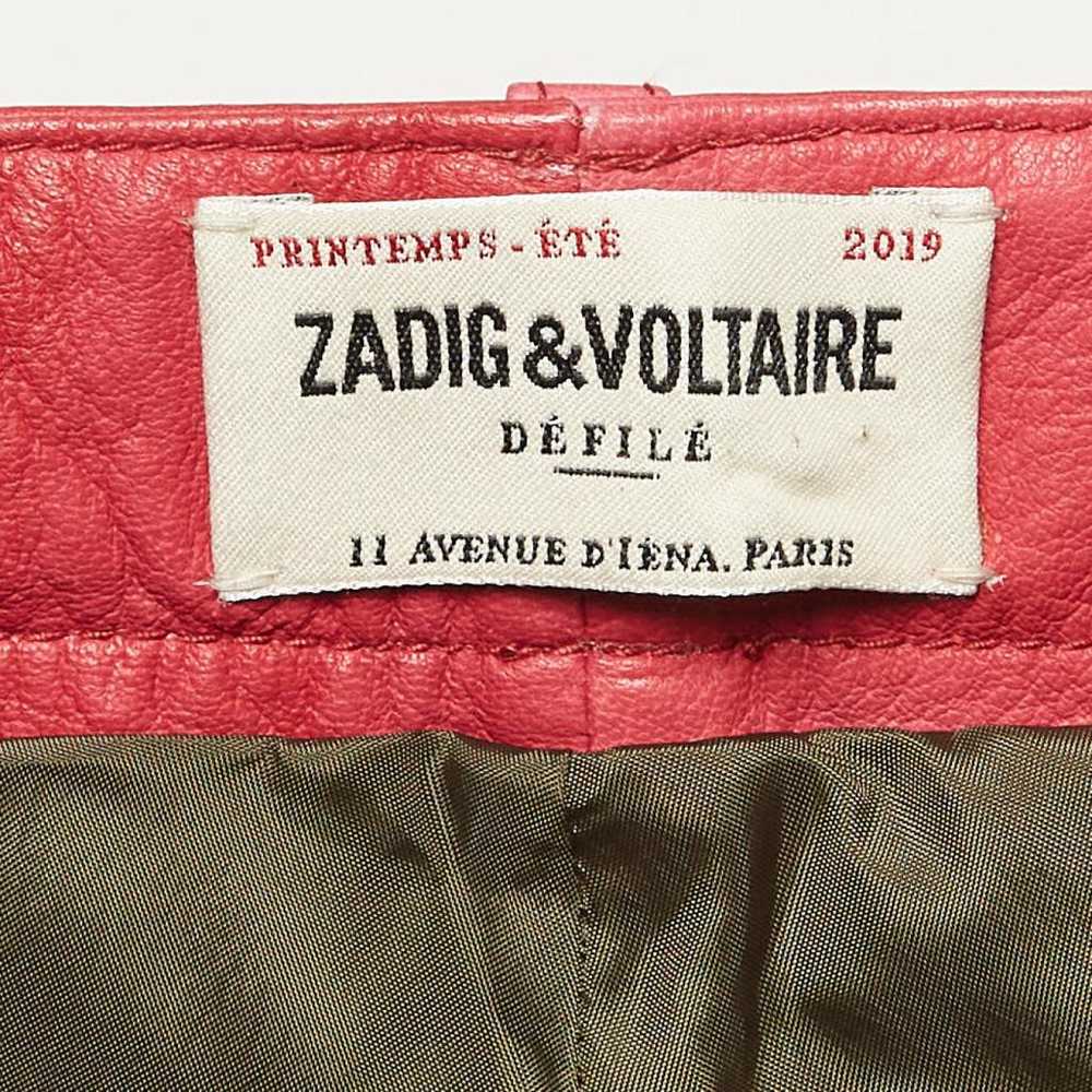 Zadig & Voltaire Leather shorts - image 3