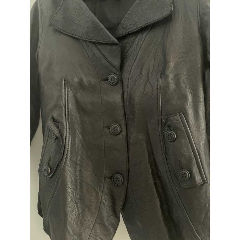 Armani Jeans Leather short vest - image 2