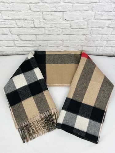 Burberry reversible Check and Monogram Cashmere Sh