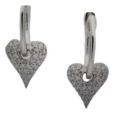 Saks Fifth Avenue Collection White gold earrings