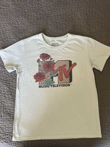 Mtv MTV Music Television T Shirt Flowers 2020 SZ S