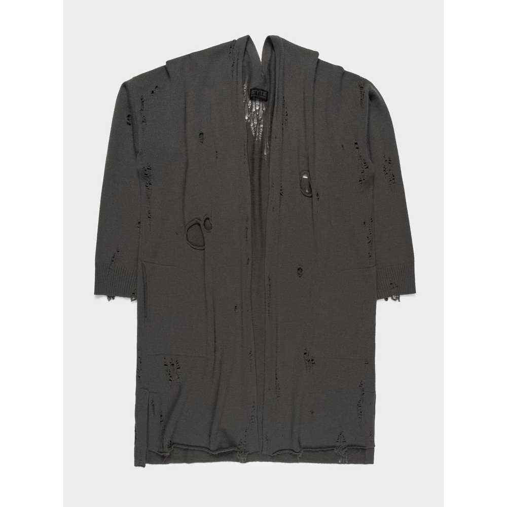 Yohji Yamamoto Plague Oversized Distressed Cardig… - image 1