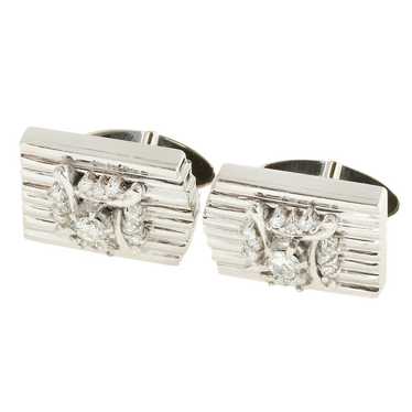 Other Other Platinum Pt900 Diamond Cufflinks Metal